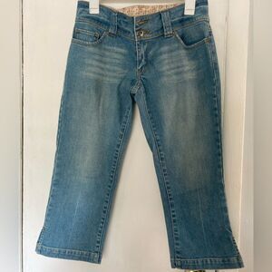 American Eagle Jeans Capris Denim Cropped Size 6 Y2K style